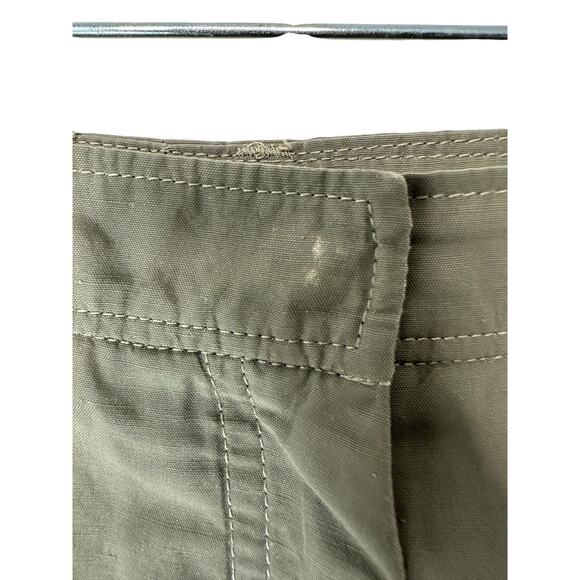 Cambio Pants Gray Basic Casual‎ Linen Blend Relaxed Cropped Pants Size 10 - Picture 4 of 15